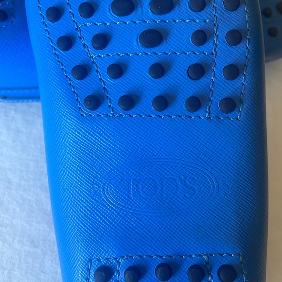 Tod’s Gommino Leather Driving Loafer Blue Size 7.5 Excellent condition - Picture 4 of 11